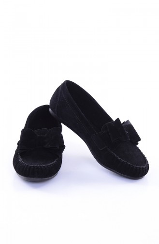 حذاء مسطح أسود 50191-05