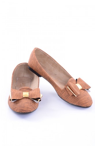 Tobacco Brown Woman Flat Shoe 50192-04