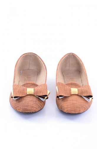 Tobacco Brown Woman Flat Shoe 50192-04