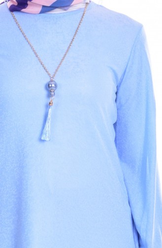 Tunika mit Halskette 50159-05 Baby Blau 50159-05