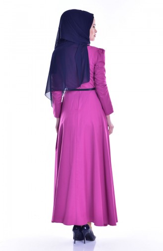 Navy Blue Hijab Dress 7172-03