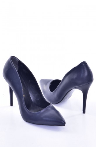 Navy Blue High-Heel Shoes 50207-04