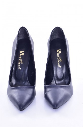 Navy Blue High-Heel Shoes 50207-04