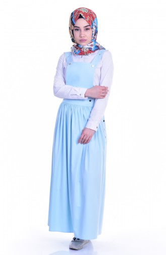 Hijab Kleid mit Druckknopf  6404-05 Minzengrün 6404-05