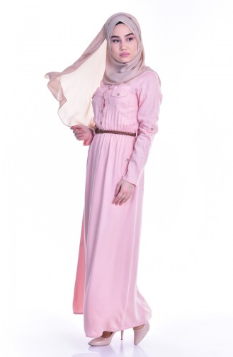 Powder Hijab Dress 3172-02
