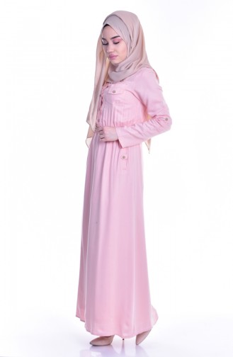 Powder Hijab Dress 3172-02