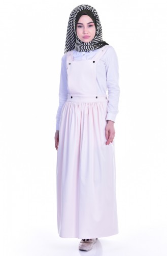 Hijab Kleid mit Druckknopf  6404-02 Puder 6404-02