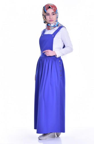 Hijab Kleid mit Druckknopf 404-04 Saks 6404-04