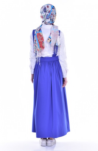 Hijab Kleid mit Druckknopf 404-04 Saks 6404-04