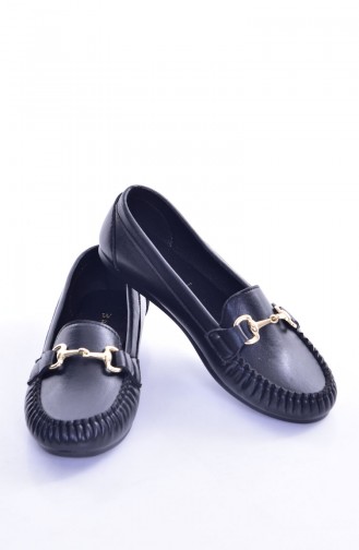 Black Woman Flat Shoe 50194-11