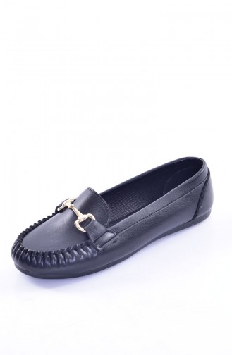 Black Woman Flat Shoe 50194-11