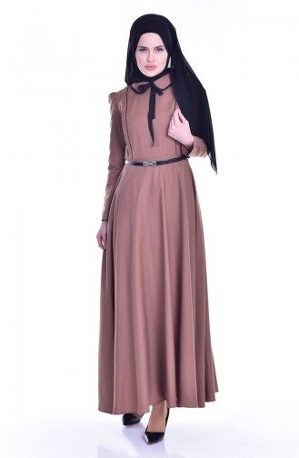Black Hijab Dress 7172-08