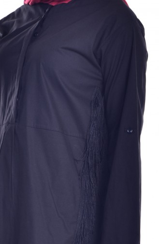 Chemise avec Franges 0248-02 Noir 0248-02