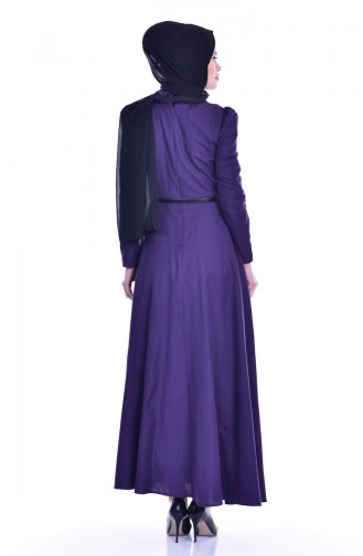 Purple Hijab Dress 7172-07