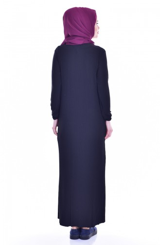 Black Hijab Dress 0705-02