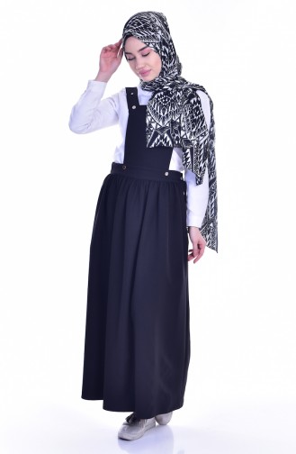 Black Hijab Dress 6404-10