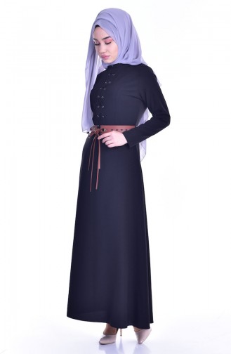 Black Hijab Dress 0149-02