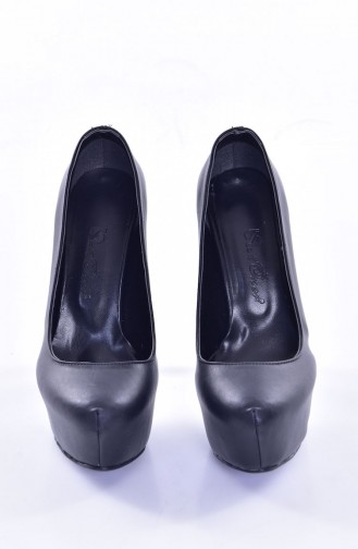 Çift Platform Ayakkabı 50208-01 Siyah