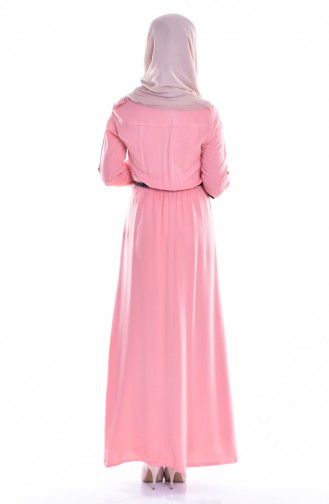 Robe Hijab Saumon 3172-01