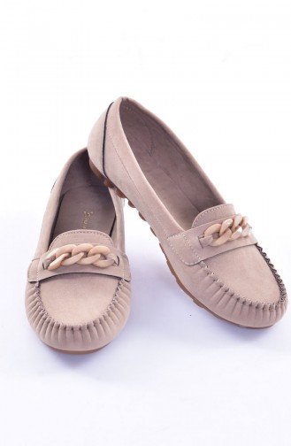 Ballerine Pour Femme avec Chaîne 50193-05 Vison Daim 50193-05