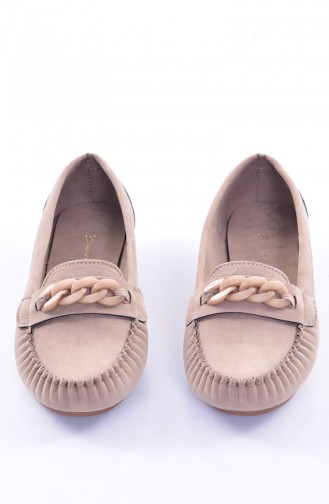 Ballerine Pour Femme avec Chaîne 50193-05 Vison Daim 50193-05