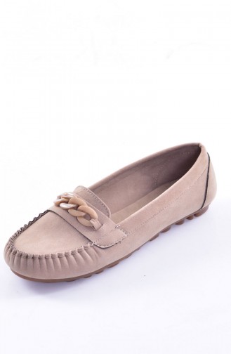 Ballerine Pour Femme avec Chaîne 50193-05 Vison Daim 50193-05