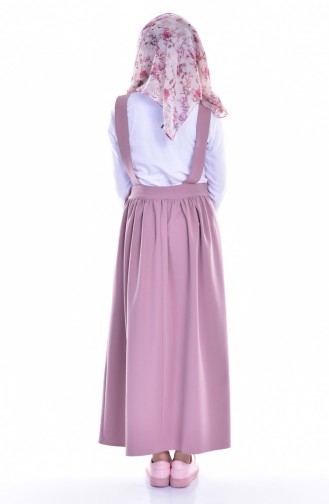 Hijab Kleid mit Druckknopf 6404-03 Nerz 6404-03