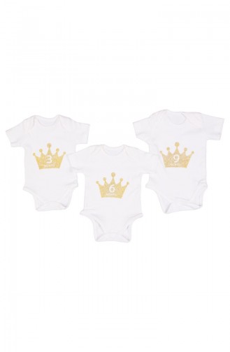 Ecru Baby Bodysuit 1360TAC-01