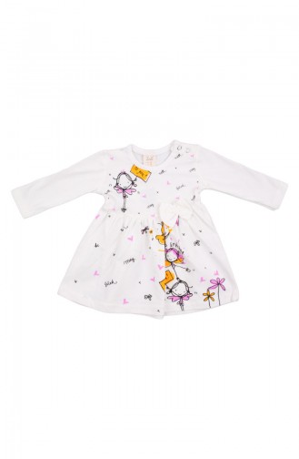 Ecru Baby Overalls 11050EKR-01