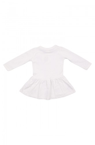 Ecru Baby and Children`s Dress 11001EKR-01