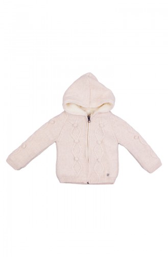 Baby Sweatshirt mit Kapuze MIO21010EKR-01 Ekru 21010EKR-01