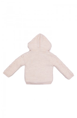 Baby Sweatshirt mit Kapuze MIO21010EKR-01 Ekru 21010EKR-01