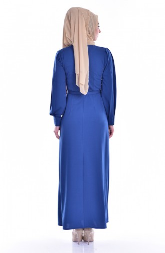 Indigo Hijab Dress 5097-04