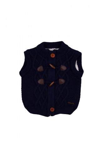 Gilet Bébé Tricot  MIO23015LAC-01 Bleu Marine 23015LAC-01