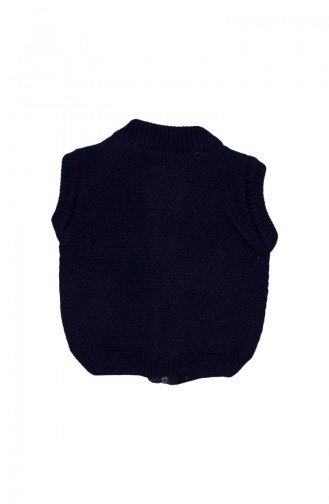 Navy Blue Baby Vest 23015LAC-01