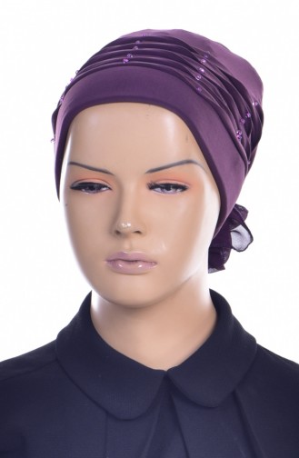 Pleated Pearl Bonnet 1010-06 Lilac 1010-06