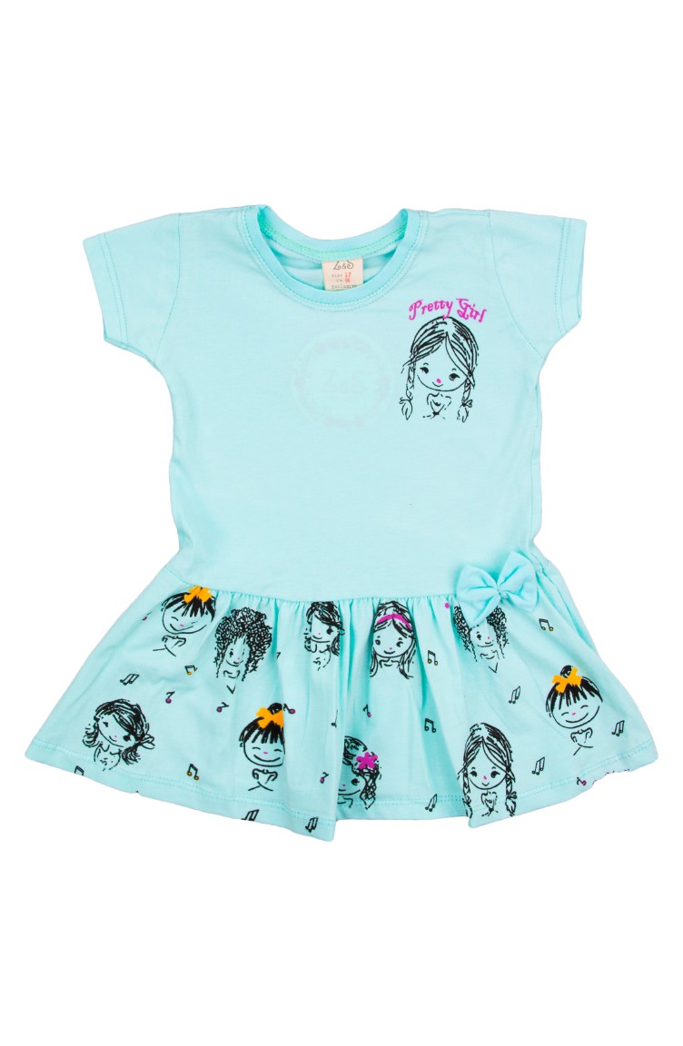 Penye Bebek Elbise Zs11201 05 Mint Yesili Sefamerve