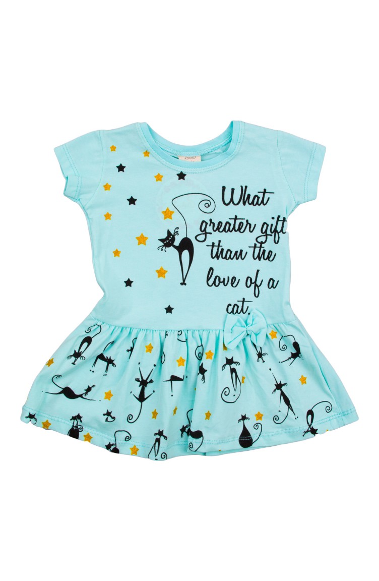 Penye Bebek Elbise Zs11202 02 Mint Yesili Sefamerve