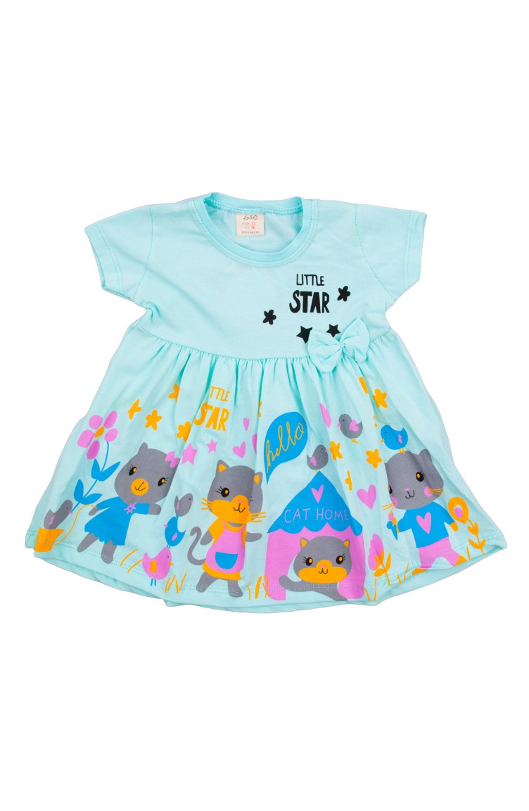 Penye Bebek Elbise Zs11204mint 01 Mint Yesili Sefamerve