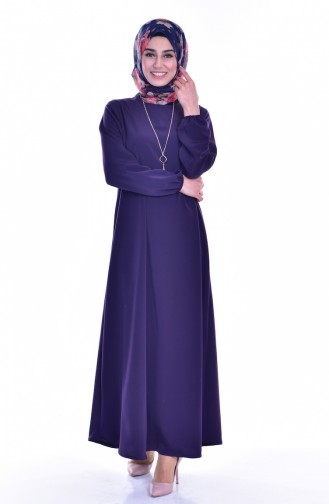Purple Hijab Dress 0153-01