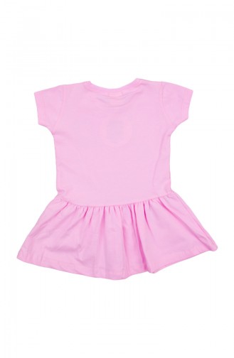Gekämmte Baumwolle Babykleid ZS11201-06 Pink 11201-06