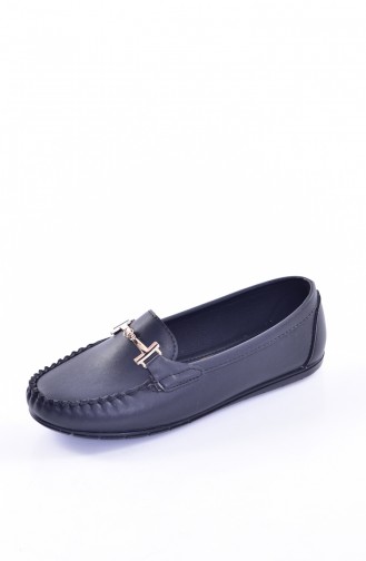 Black Woman Flat Shoe 50197-01