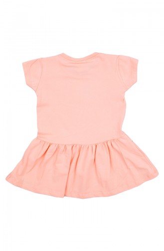 Combed Cotton Baby Dress Zs11201-04 Salmon 11201-04