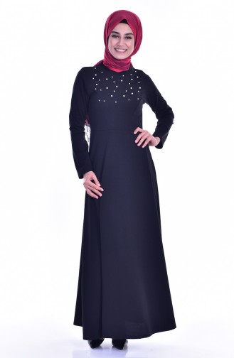 Black Hijab Dress 5012-01