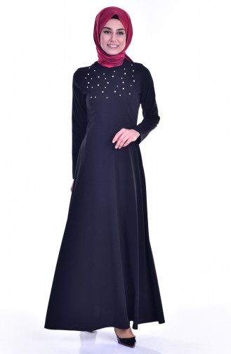 Black Hijab Dress 5012-01