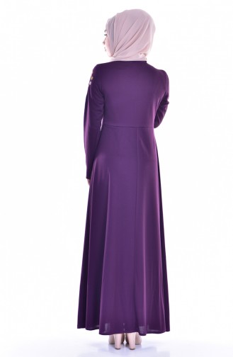 Light Purple Hijab Dress 8082-14
