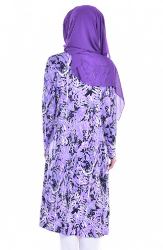 Ceket Tunik İkili Takım 1617838-01 Lila Ekru 1617838-01