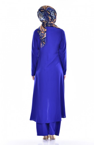 Tunik Pantolon İkili Takım 9005-12 Saks