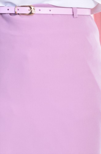 Jupe Crayon avec Ceinture 2004-18 Poudre 2004-18