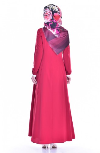 Red Hijab Dress 1613127-03